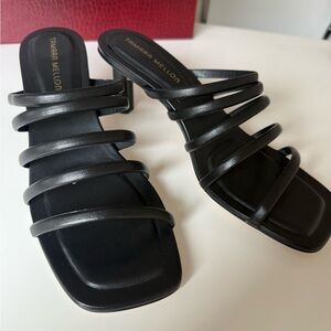 Tamara Mellon Black Strappy Heels